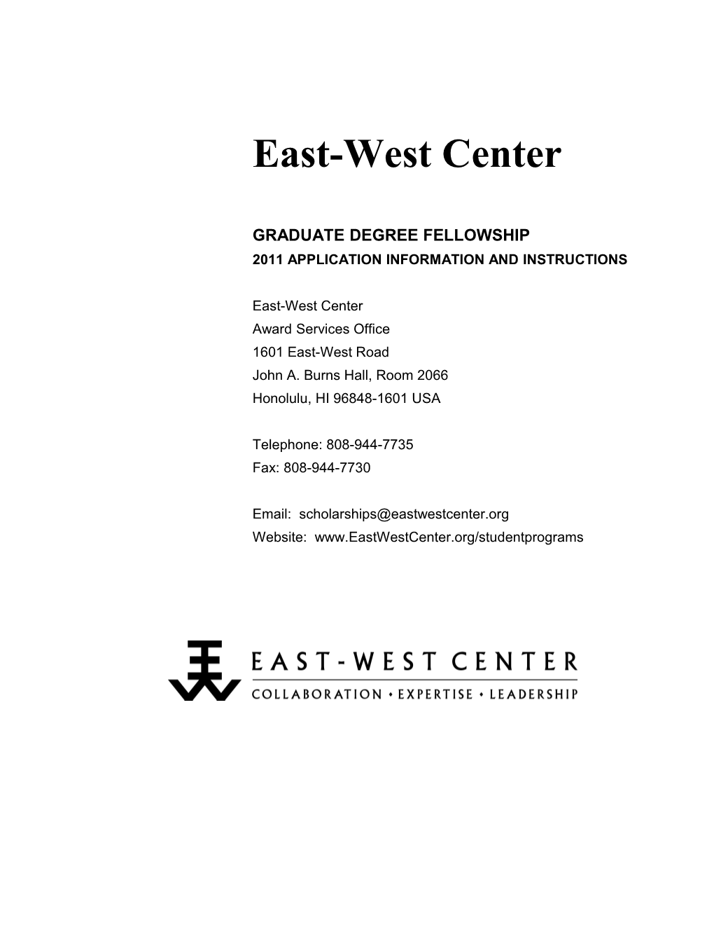 The East-West Center