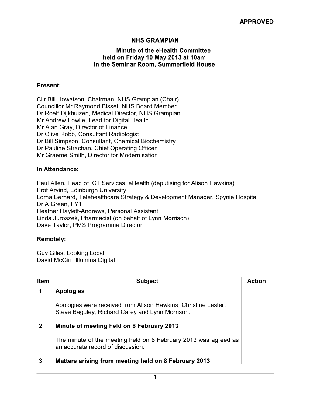 Item 9.4 for 3 Dec 2013 Ehealth Cttee 9 August