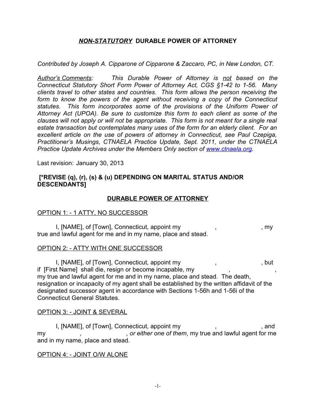 Pre 12/7/00 Form - Do Not Use As Standard Form