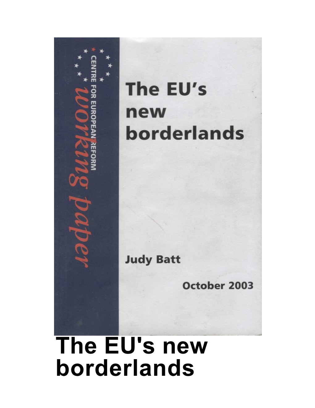 The EU's New Borderlands