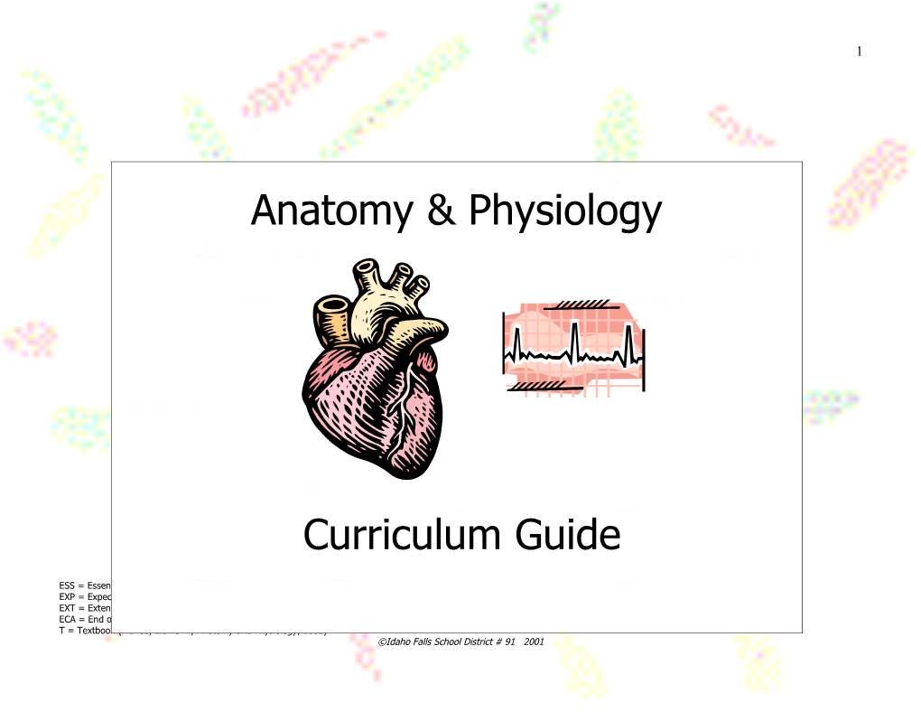Anatomy and Physiology Extended Curriculum Guide