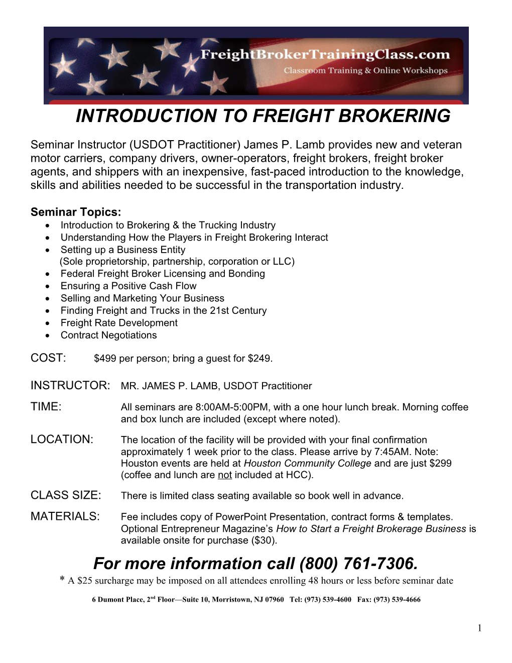 Introduction to Freight Brokering