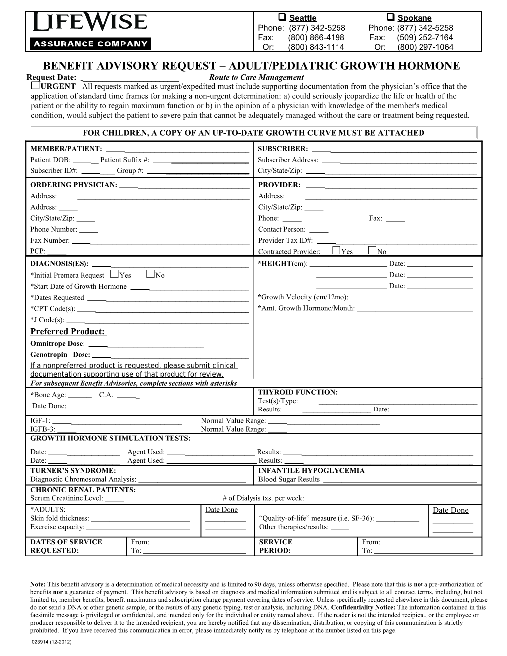 Practitioner Prior Authorization Form