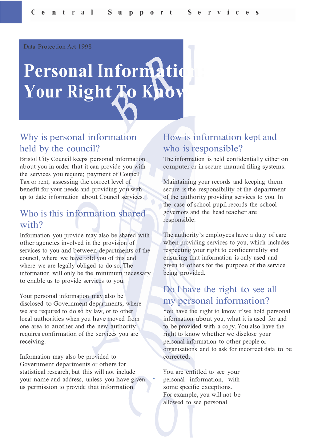 Personalinformation: Yourrighttoknow