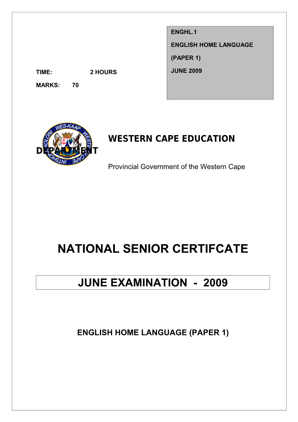 Western Cape Education Departmentehl.1
