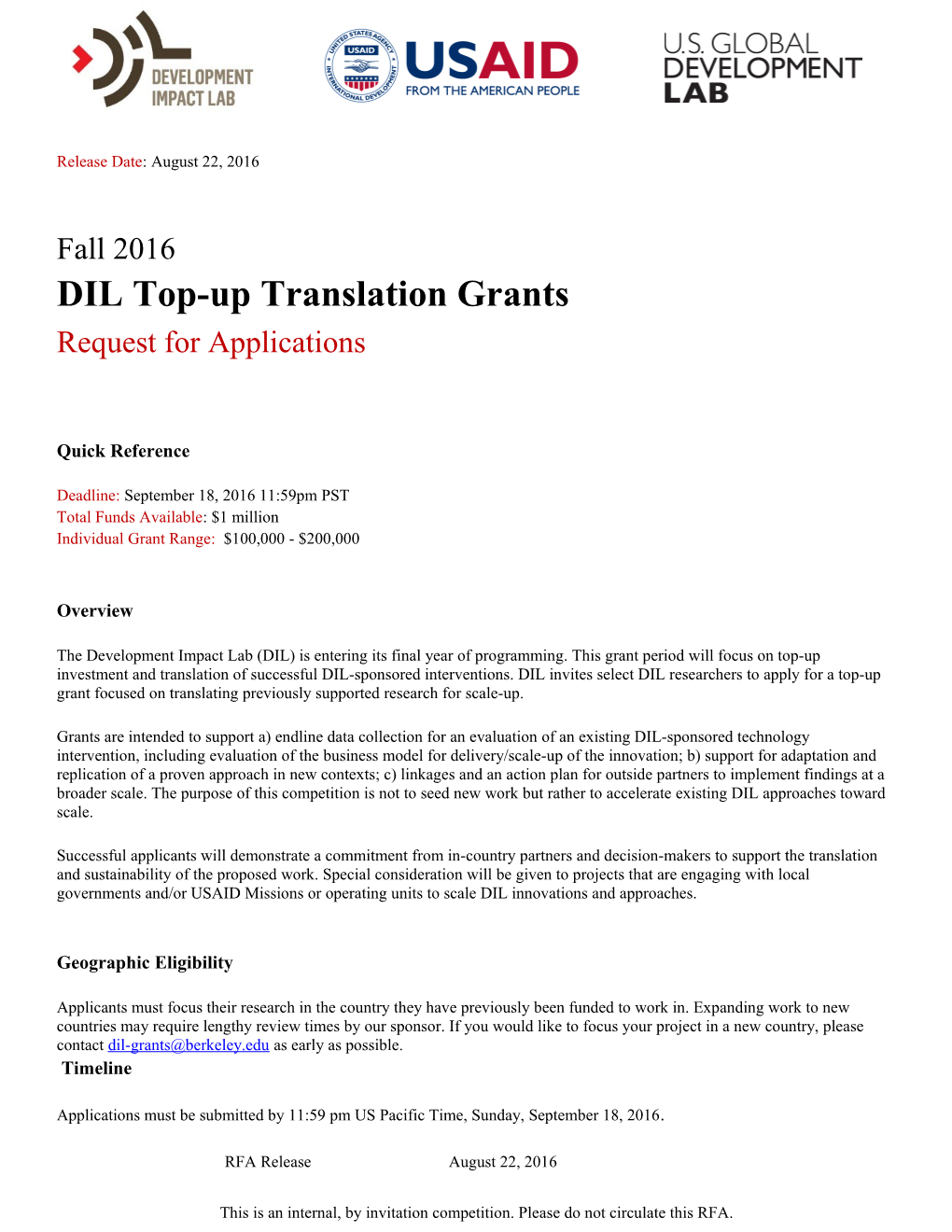 DIL Top-Up Translation Grants