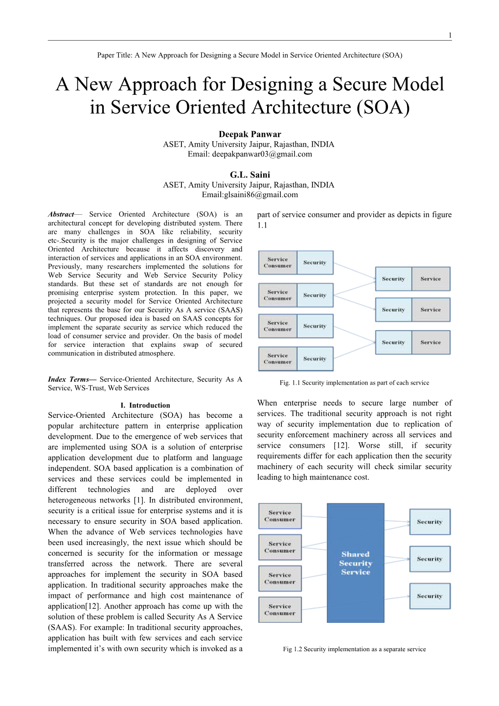 A New Approach for Designing a Secure Model in Service Oriented Architecture (SOA)
