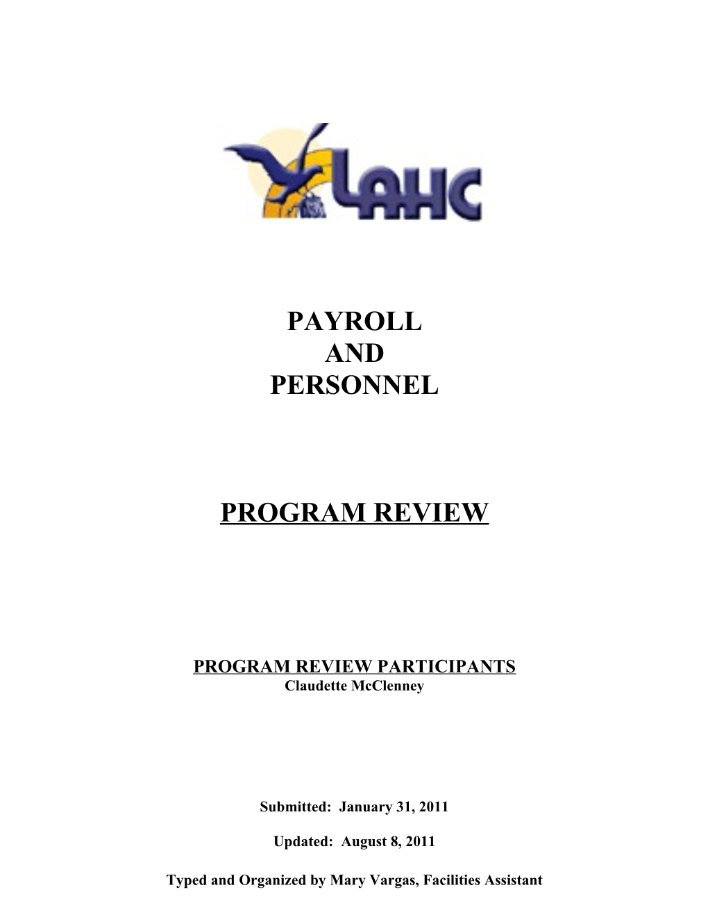 Program Review Participants
