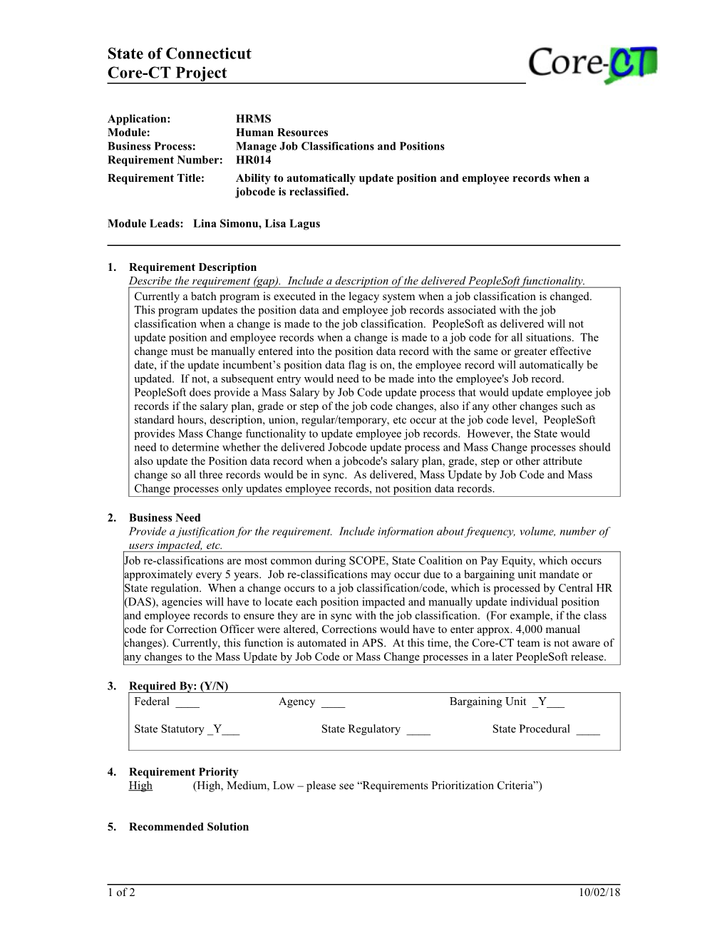 HR014 Automate Position Mass Changes