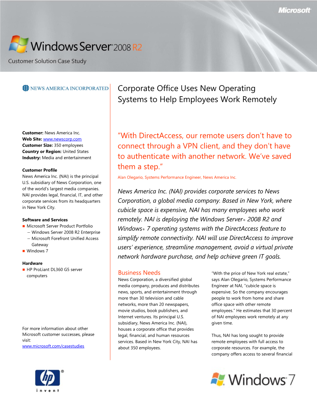 Corporate Office Uses New Operating Systems to Help Employees Work Remotely