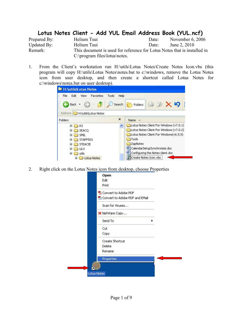 Lotus Notes Client - Add YUL Email Address Book (YUL.Ncf)