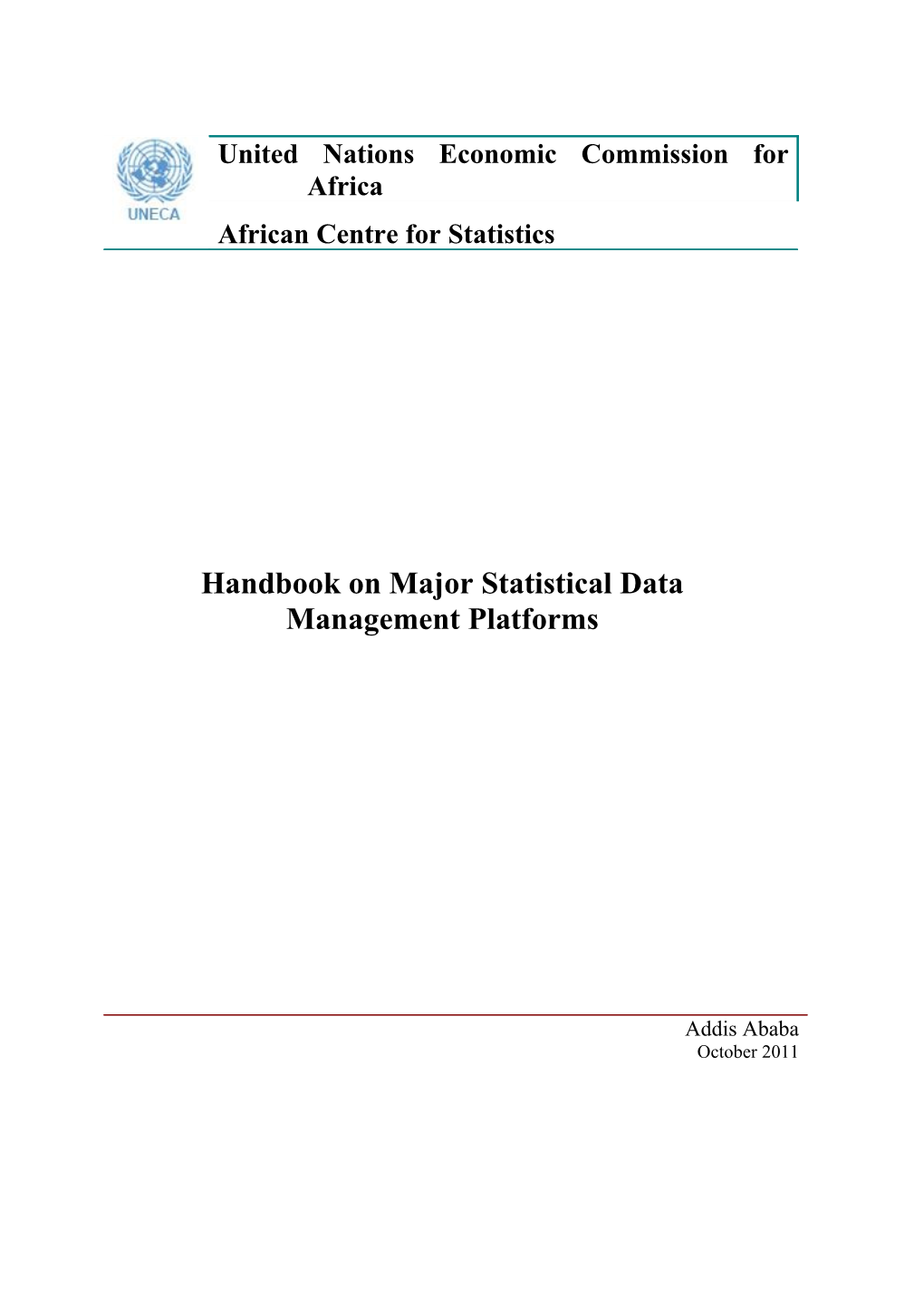 Handbook on Major Statistical Data Management Platforms