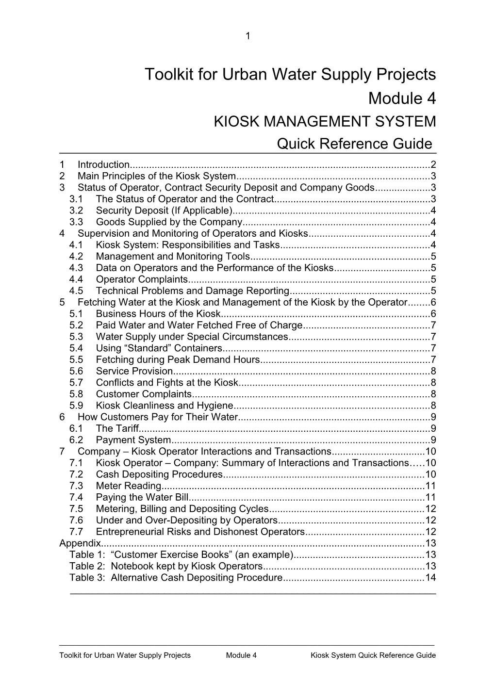 Kiosk System Quick Reference Guide