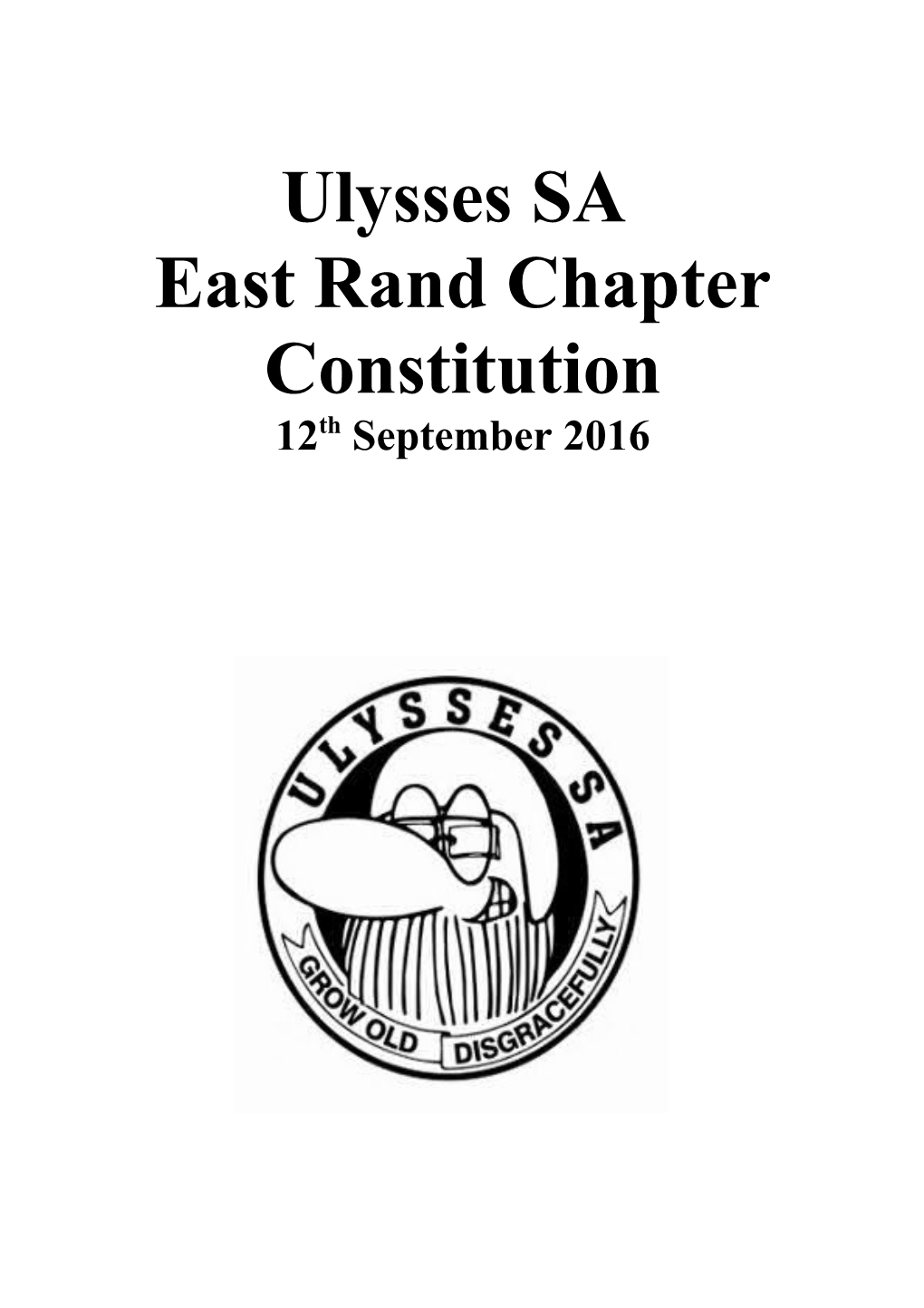 East Rand Chapter Constitution