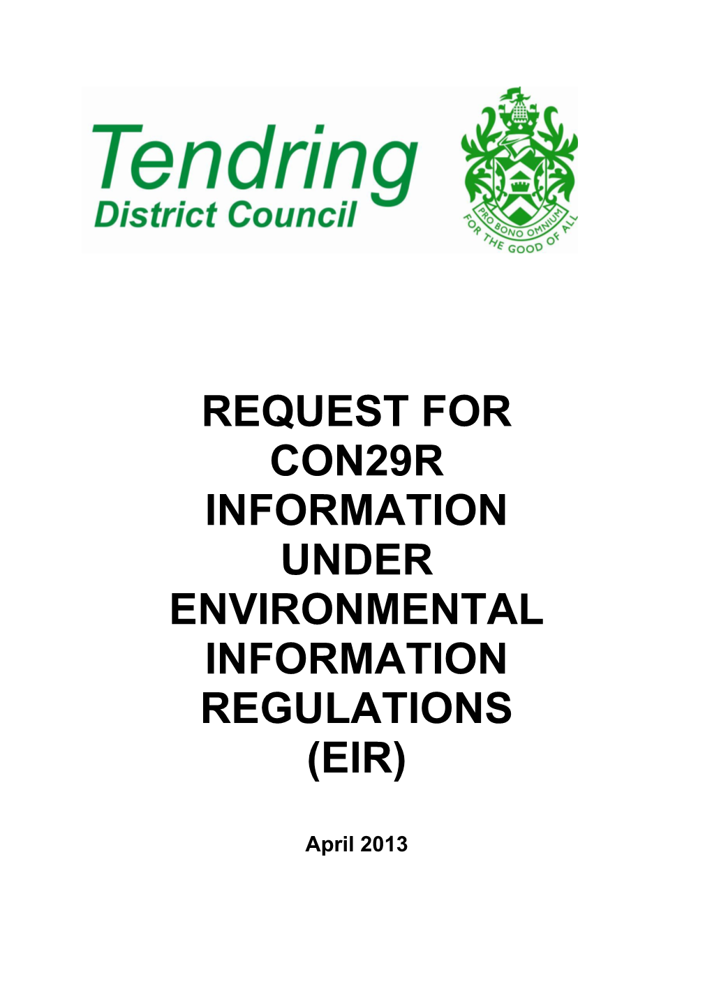 Please Use This Form to Request CON29R That Is Not Available on the TDC Website Or Via