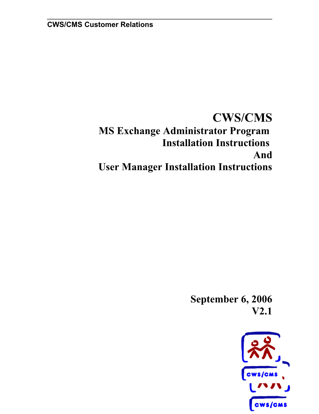 MS Exchange Administrator Program Installation Instructions