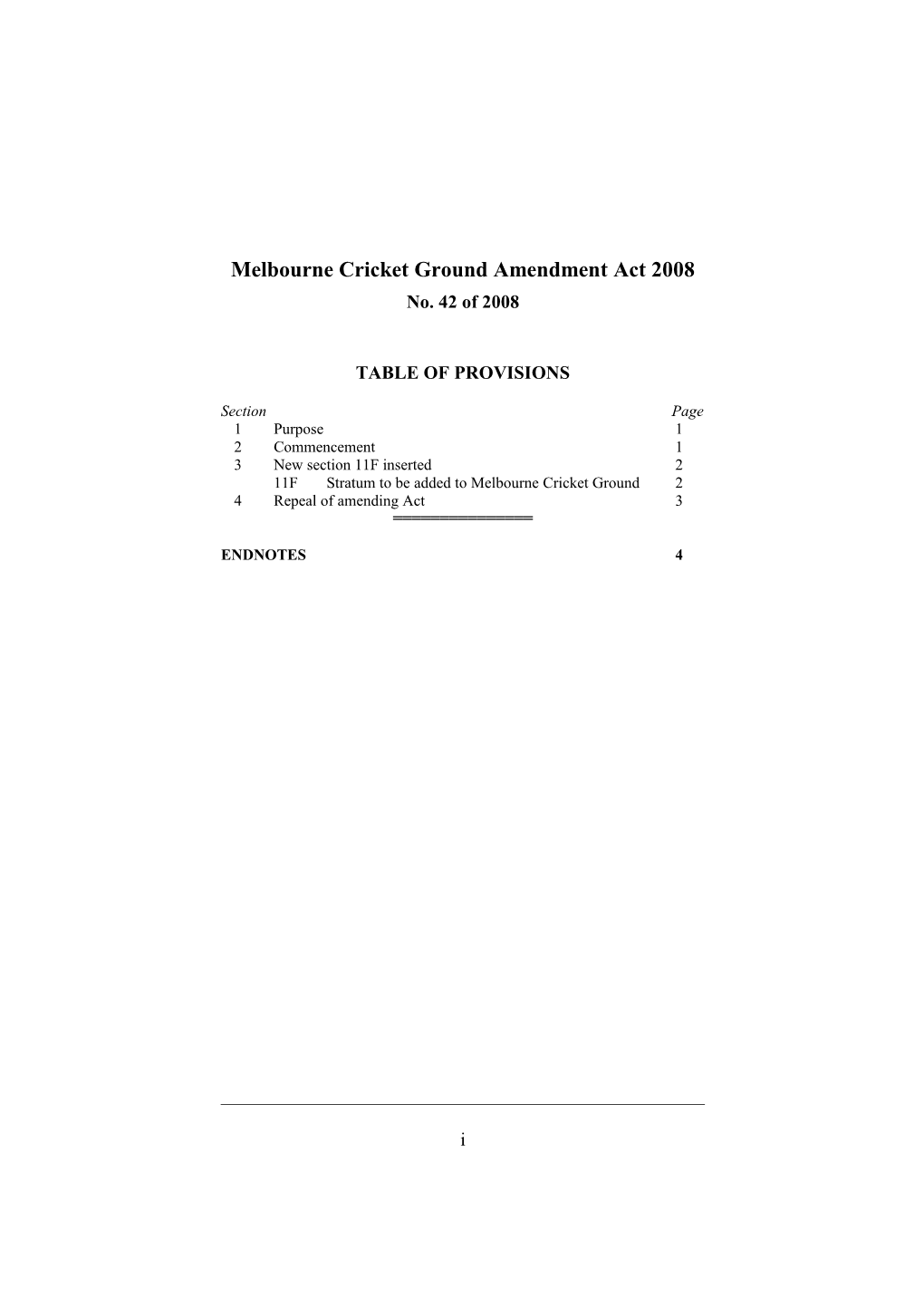 Melbourne Cricket Ground Amendment Act 2008