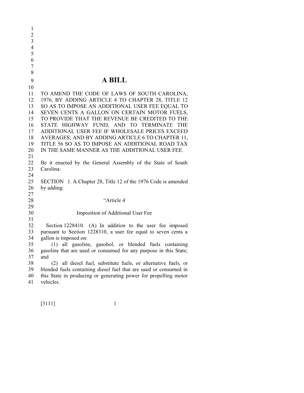 2017-2018 Bill 3111 Text of Previous Version (Dec. 15, 2016) - South Carolina Legislature Online