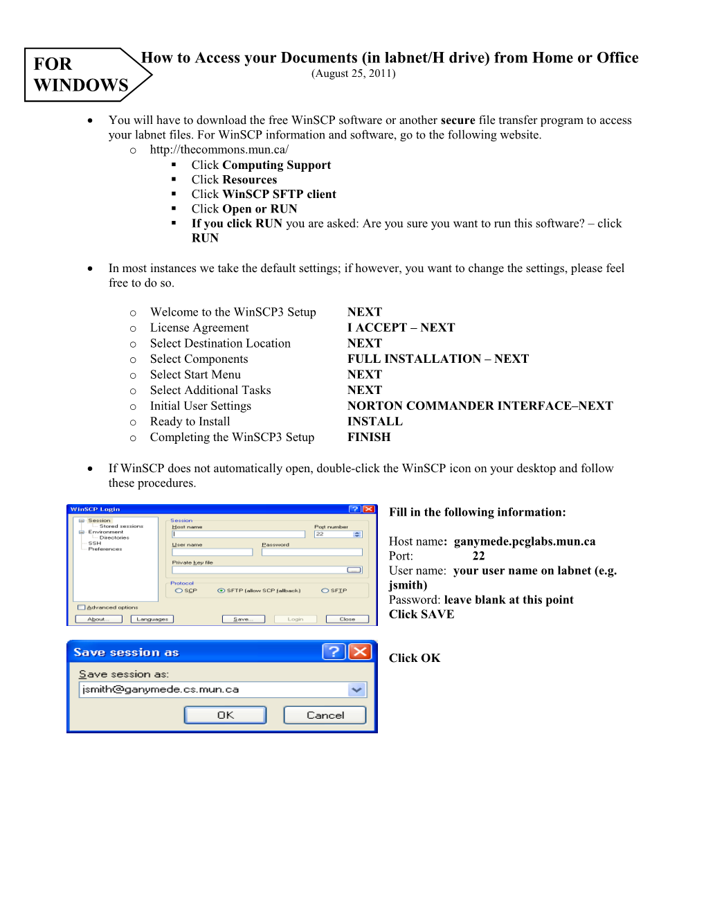 How to Access You Documents (From Labnet) from Home Or Office Etc