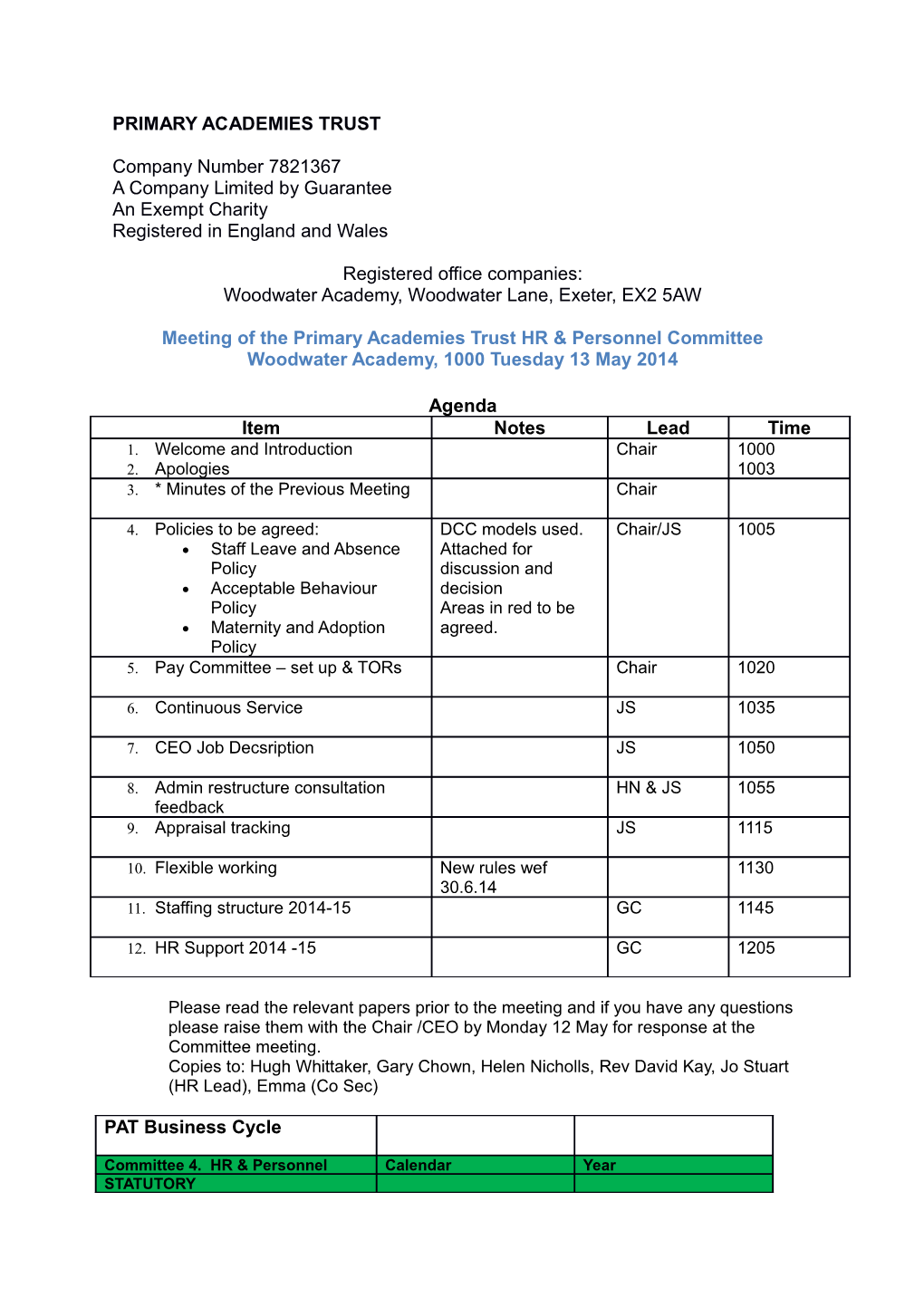 Primary Academies Trust