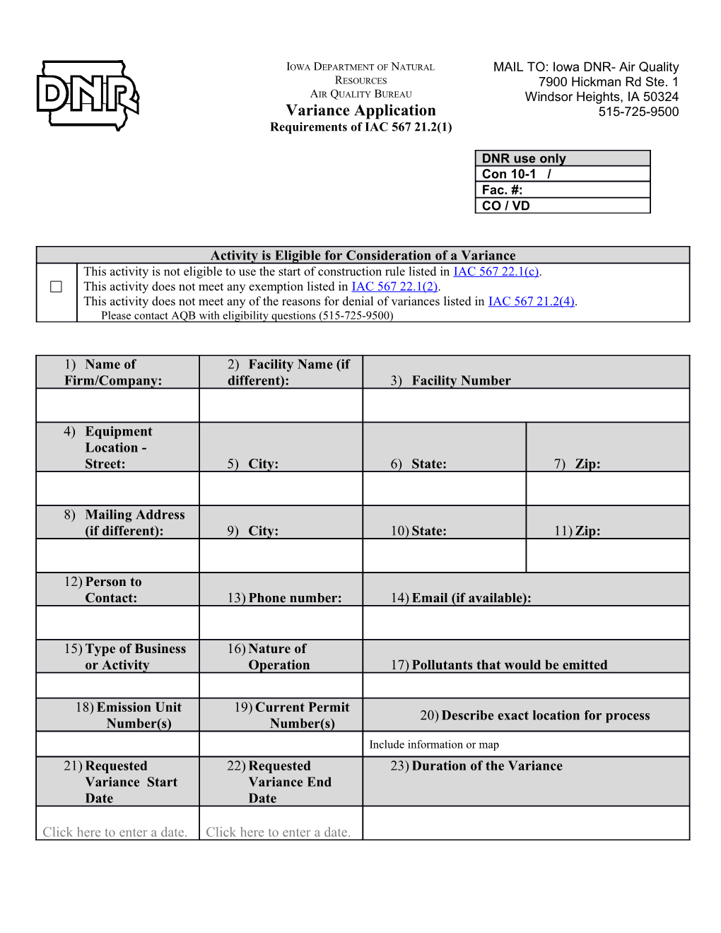 Will This Activity Result in an Increase of Emissions? (If No, Continue to Question 25.)