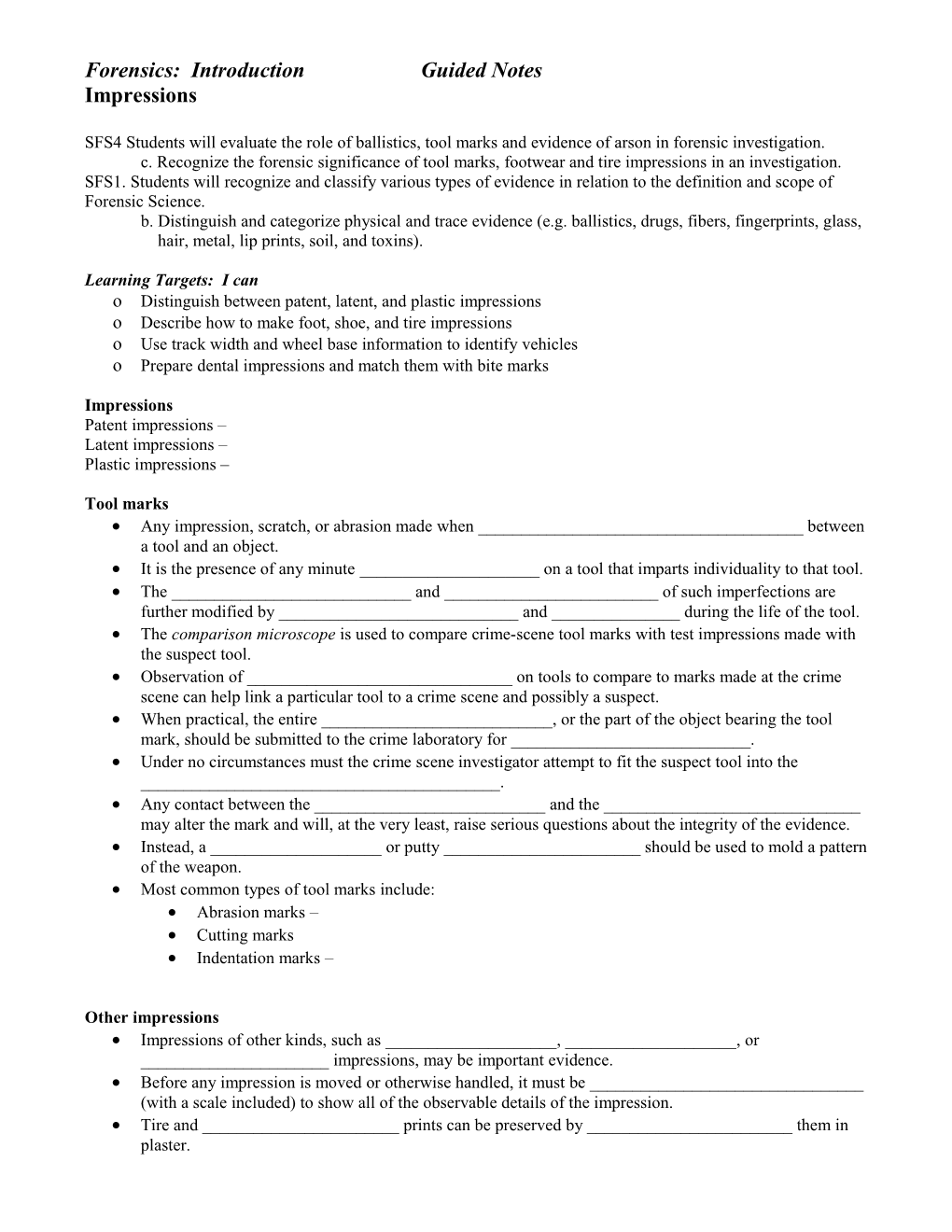 Forensics: Introductionguided Notes