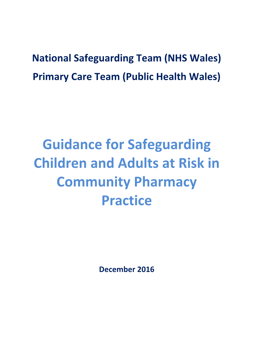 National Safeguarding Team (NHS Wales)