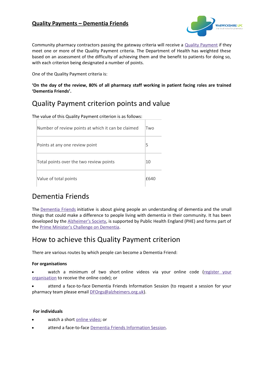 One of the Quality Payment Criteria Is