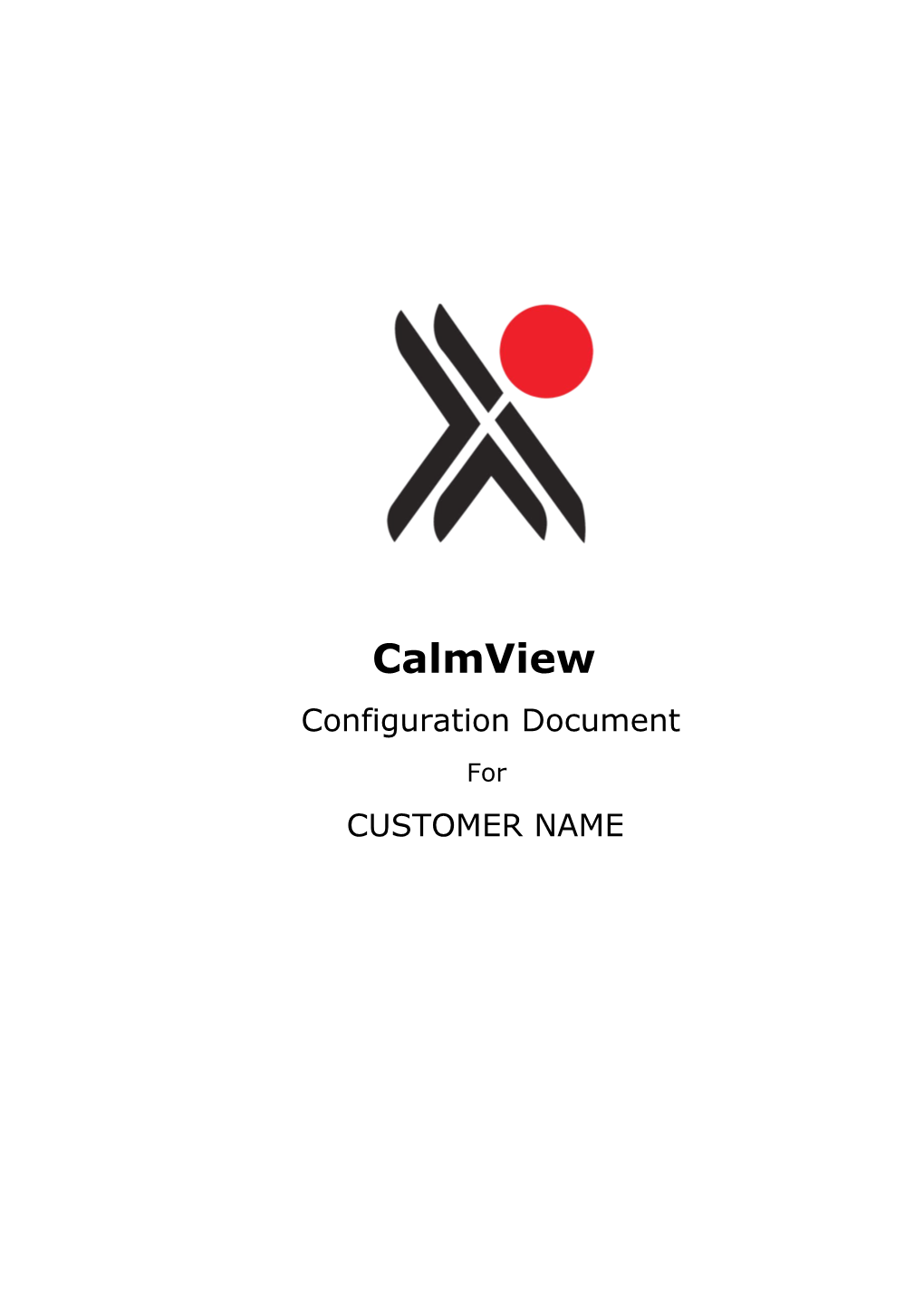 Calmviewconfiguration Document