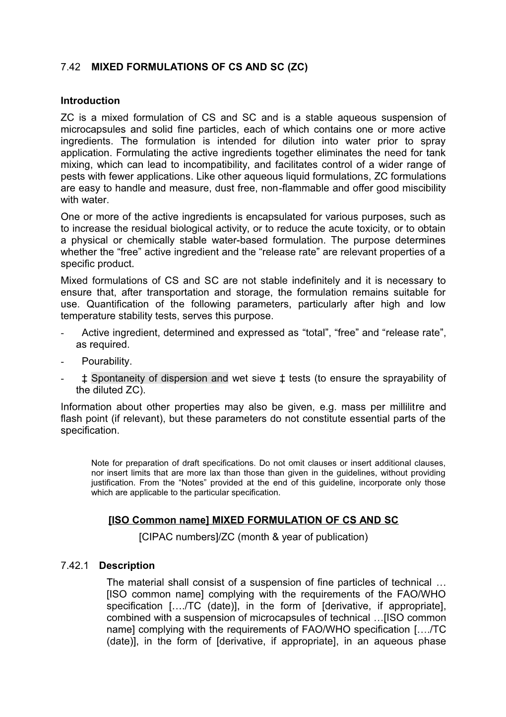 7.42 Mixed Formulations of Cs and Sc (Zc)