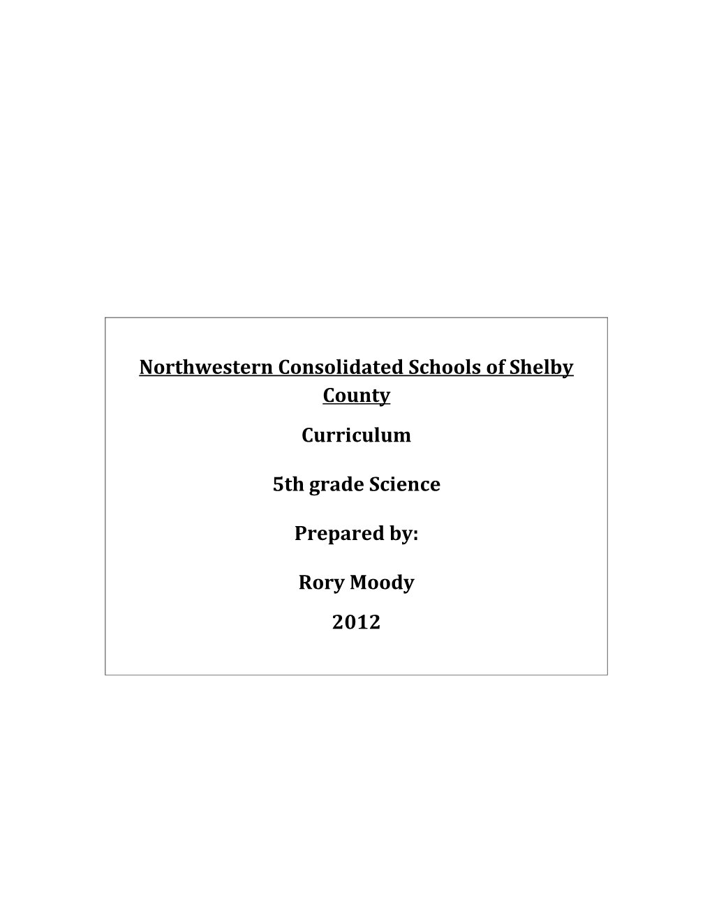 Northwestern Consolidated Schools of Shelby County