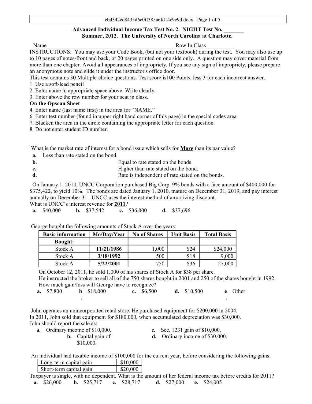 IN-12-Chp-00-Tst-2-Exm-Prb-Summer-2012-Night. Page 1 of 4