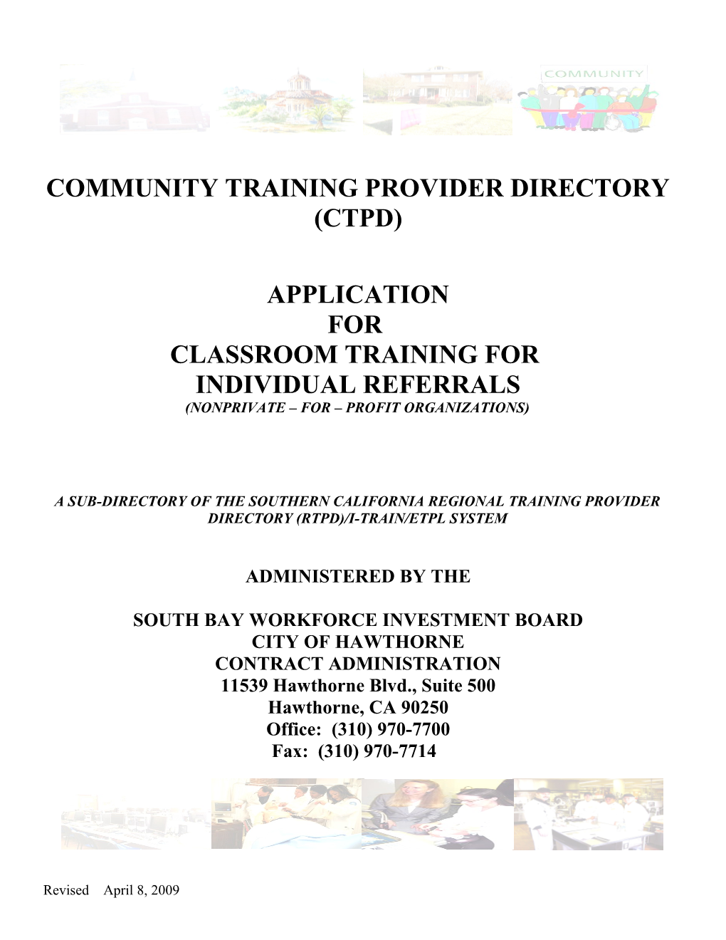 Community Training Provider Directory
