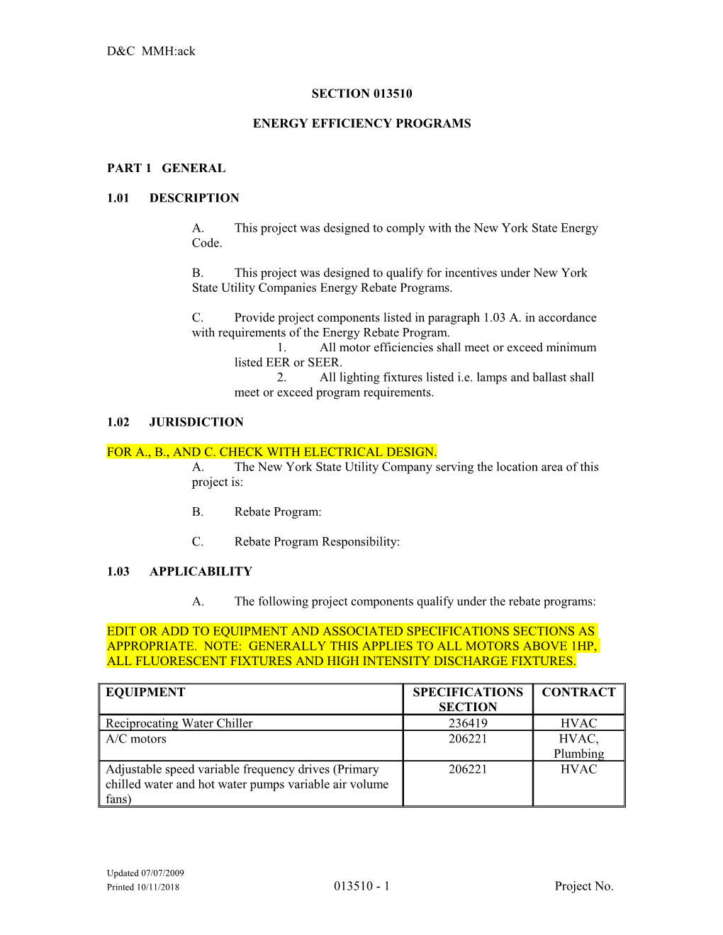 Energy Efficiency Programs