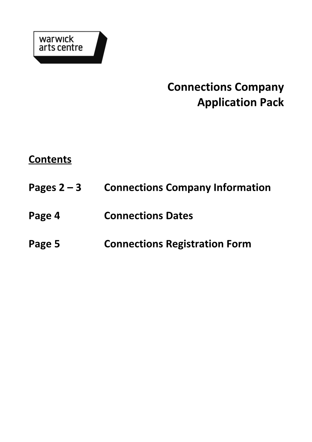 Pages 2 3 Connections Company Information