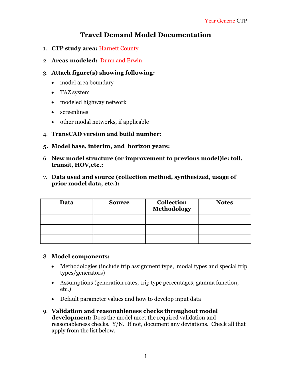 Travel Demand Model Documentation