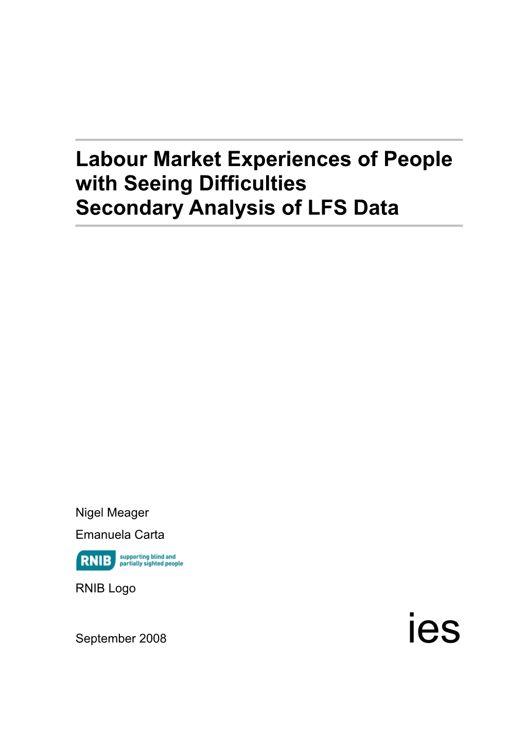 Labour Force Survey Report