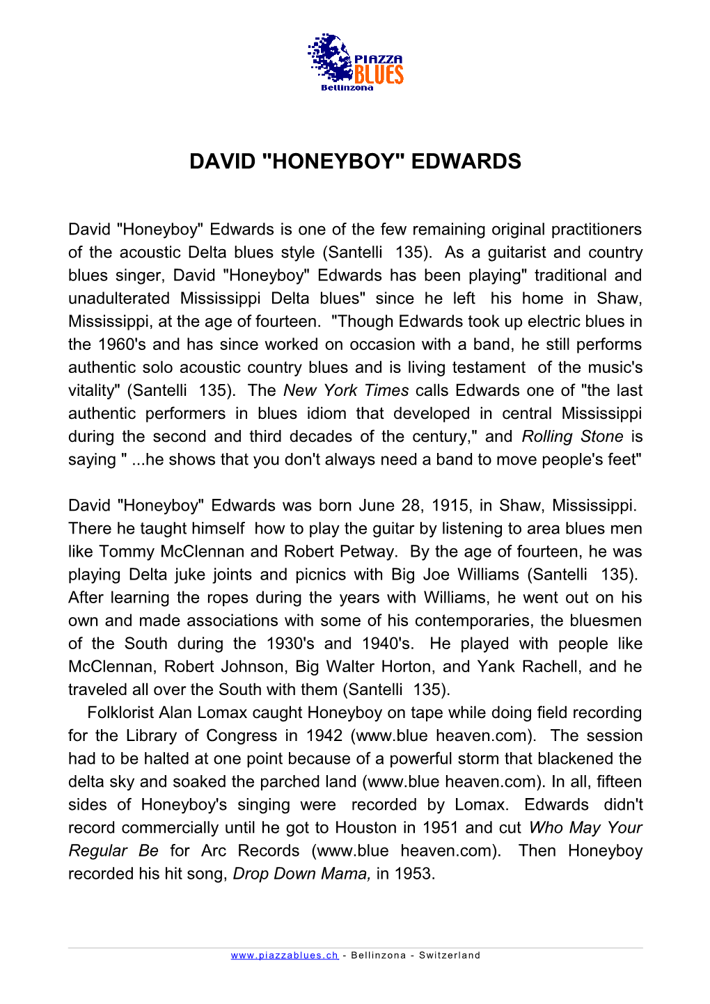 David Honeyboy Edwards