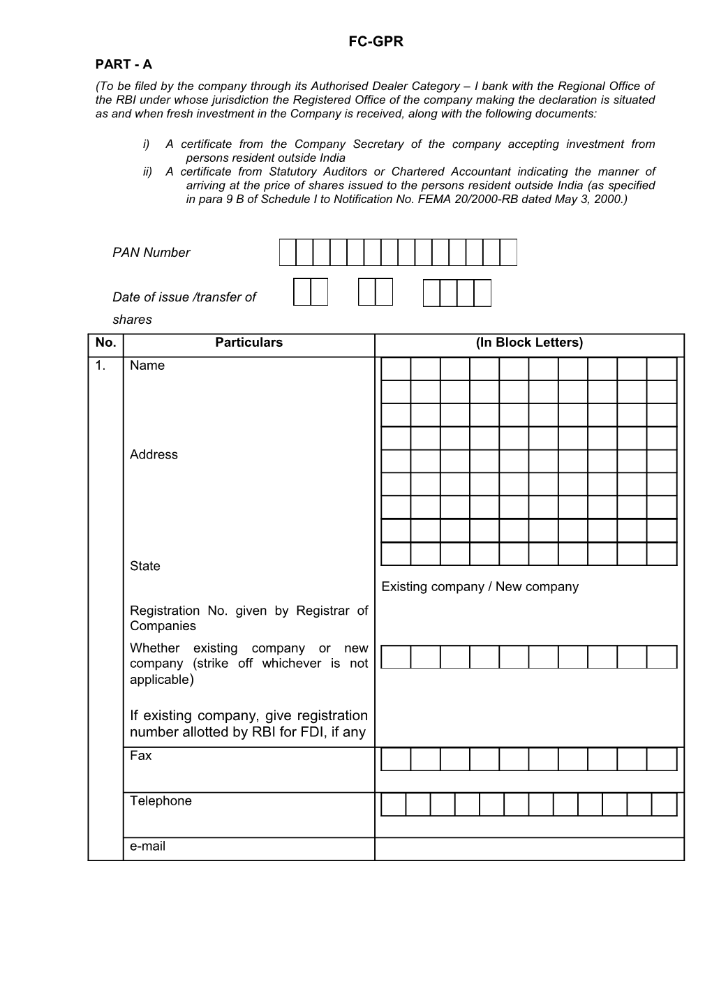 I)A Certificate from the Company Secretary of the Company Accepting Investment from Persons