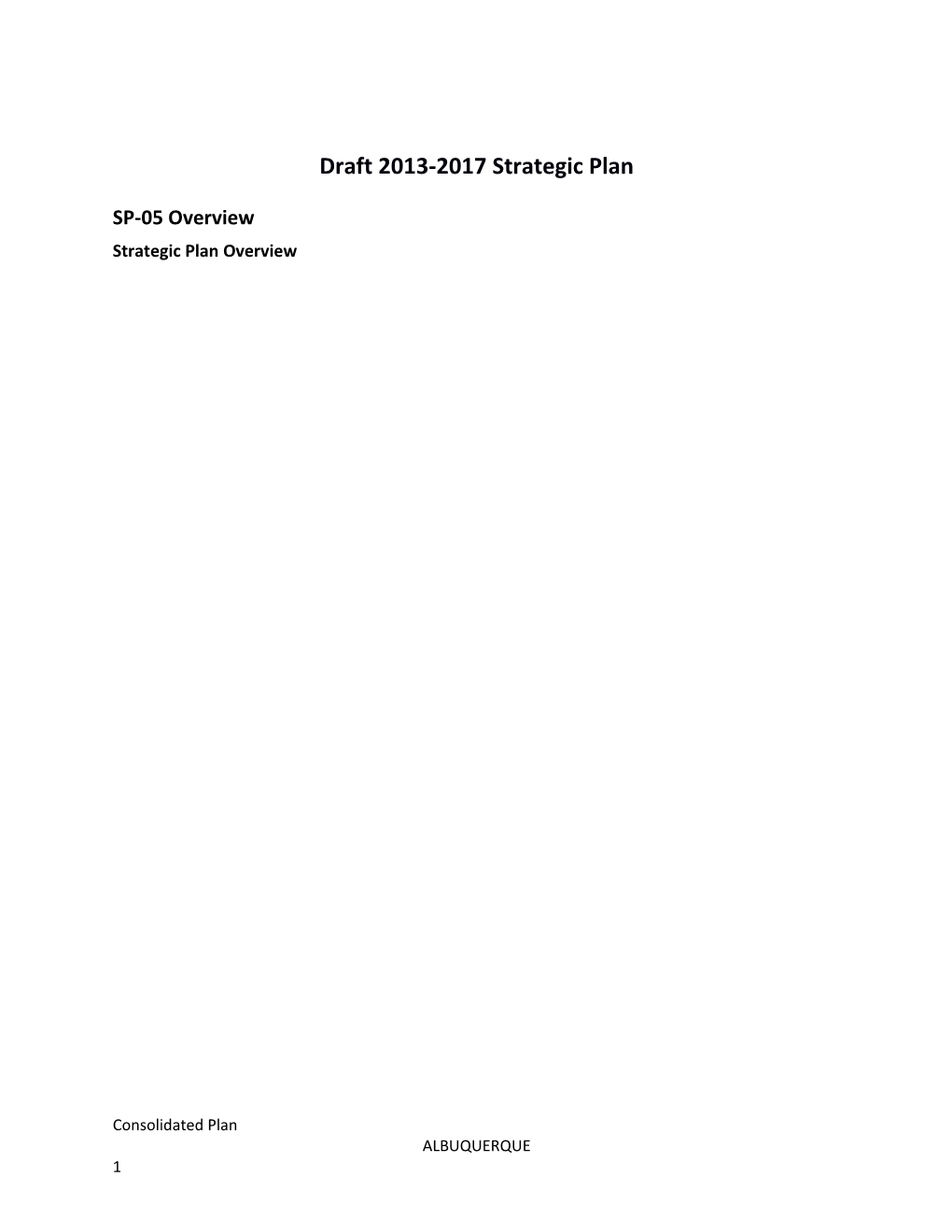 Draft 2013-2017 Strategic Plan