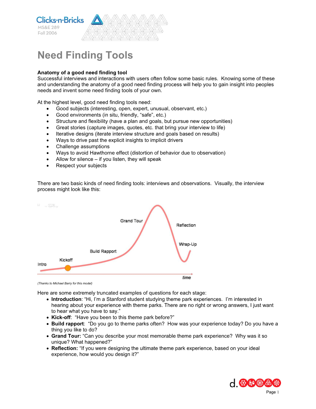 Anatomy of a Good Need Finding Tool