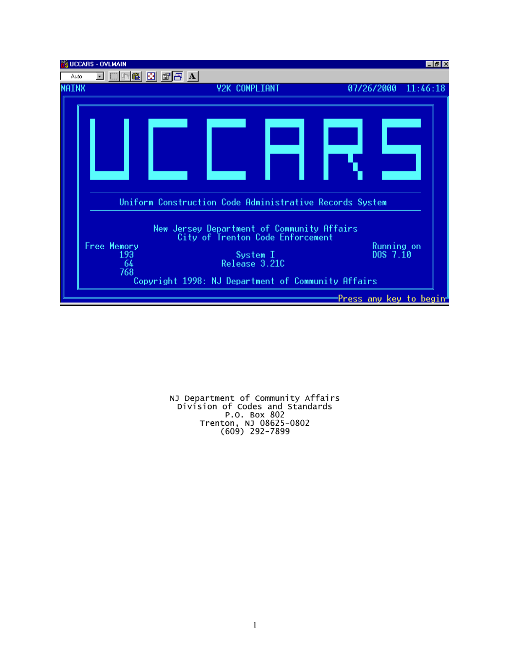 Division of Codes and Standards