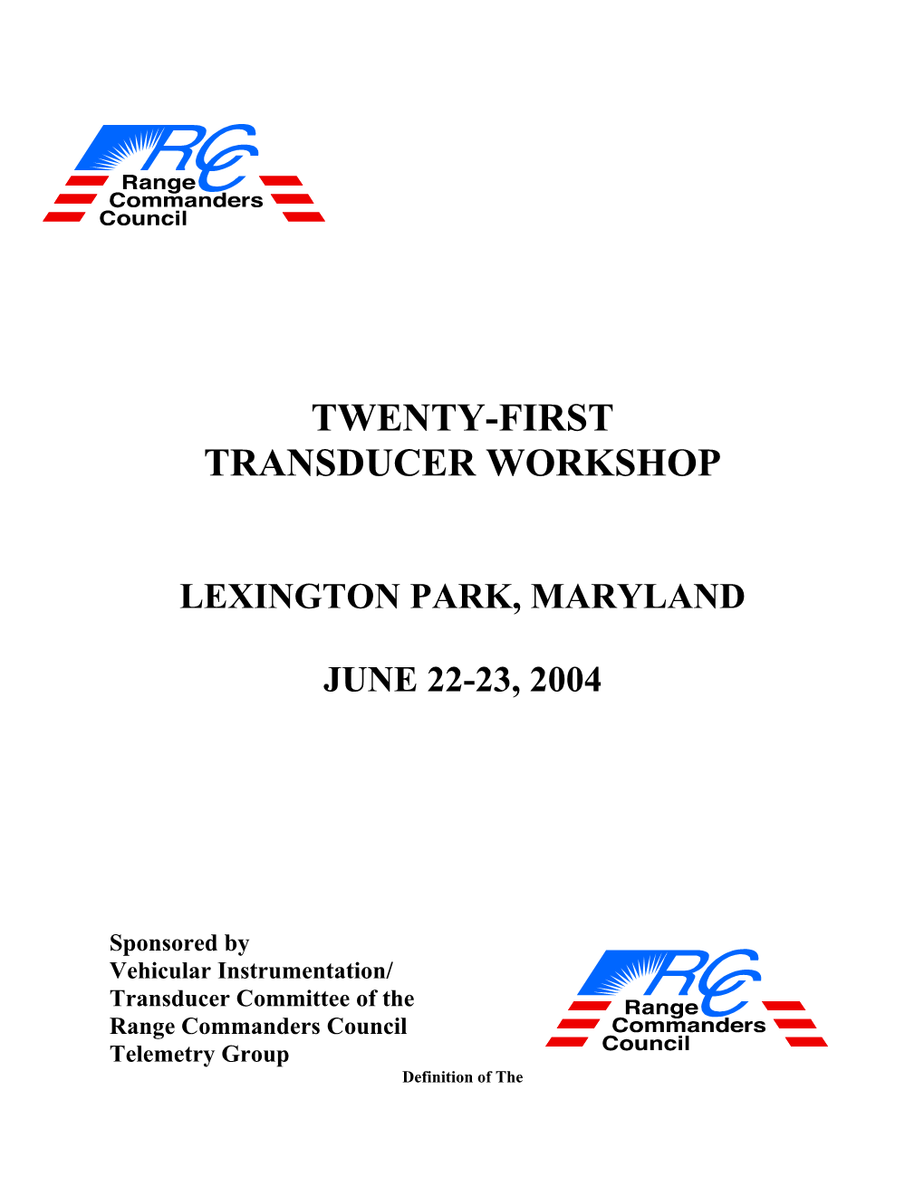 Transducer Workshop