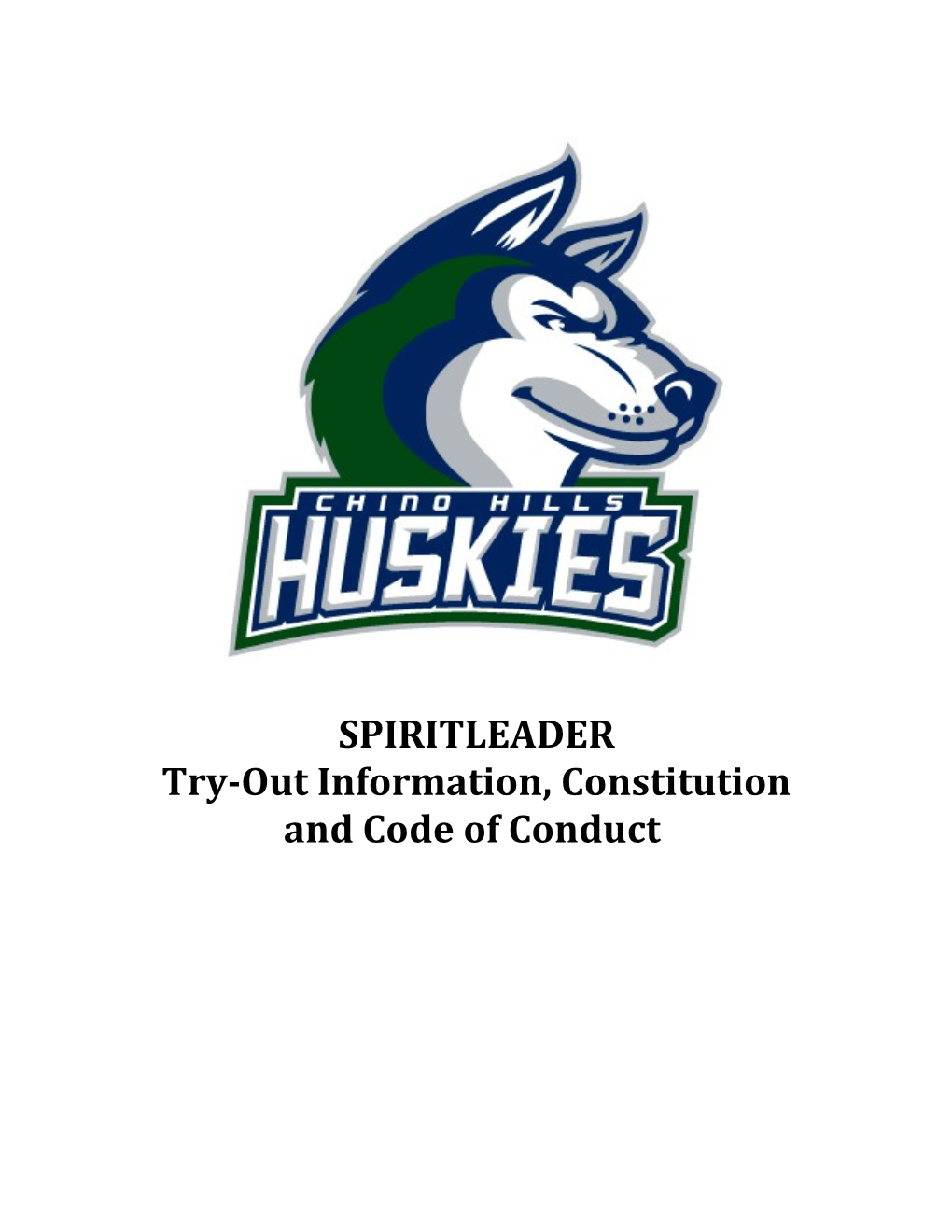 Try-Out Information, Constitution and Code of Conduct