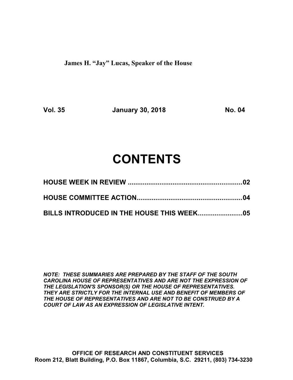 Bills Introduced in the House This Week 05