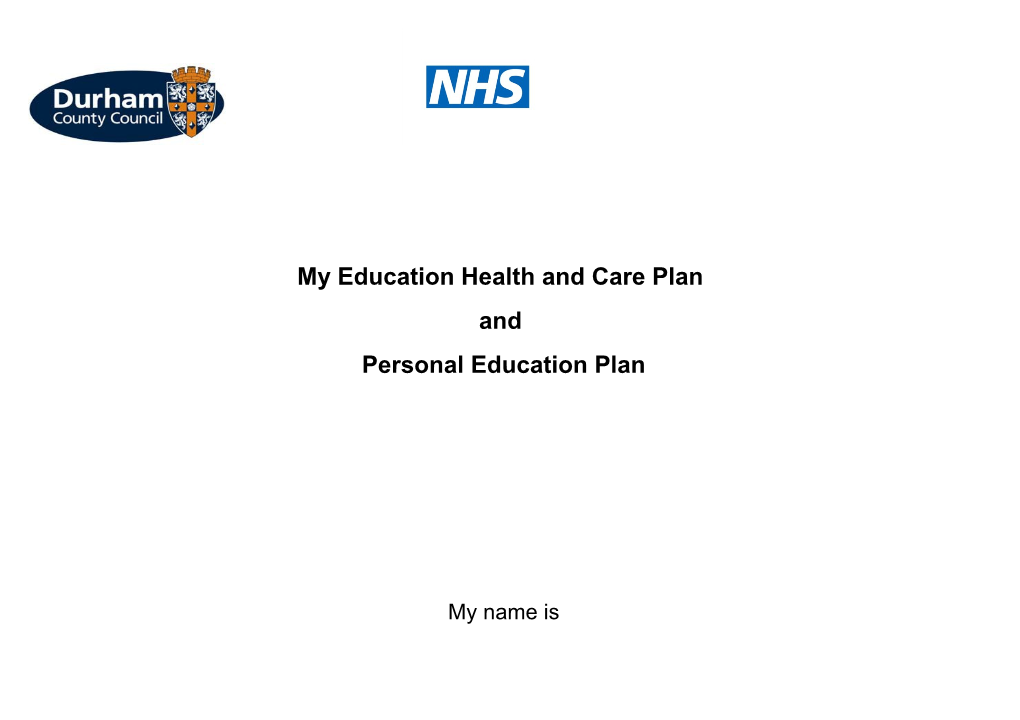 My Education Health and Care Plan