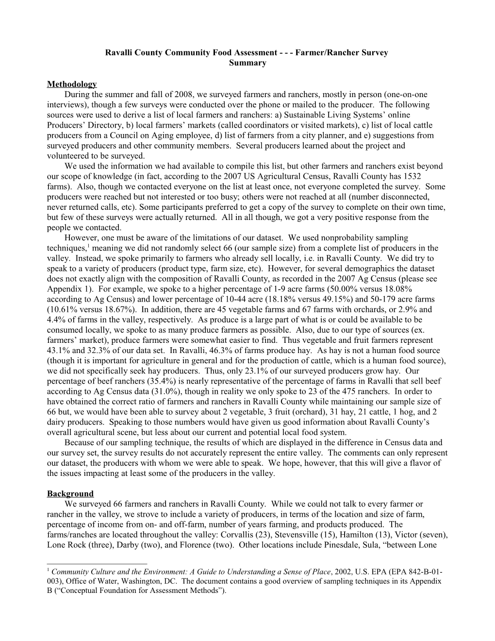 Start of Farmer Rancher Data Analysis/Reporting