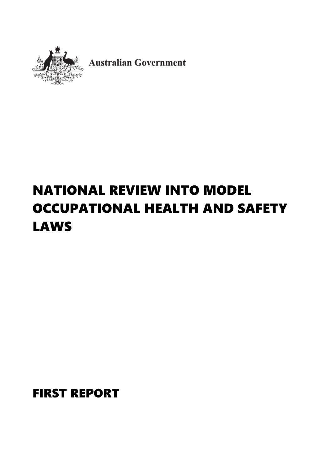 National Review Into Model Occupational Health and Safety Laws