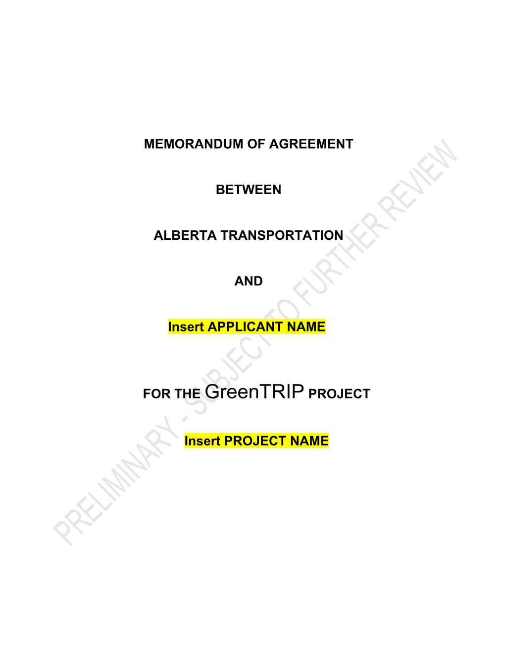 Greentrip Grant Agreement