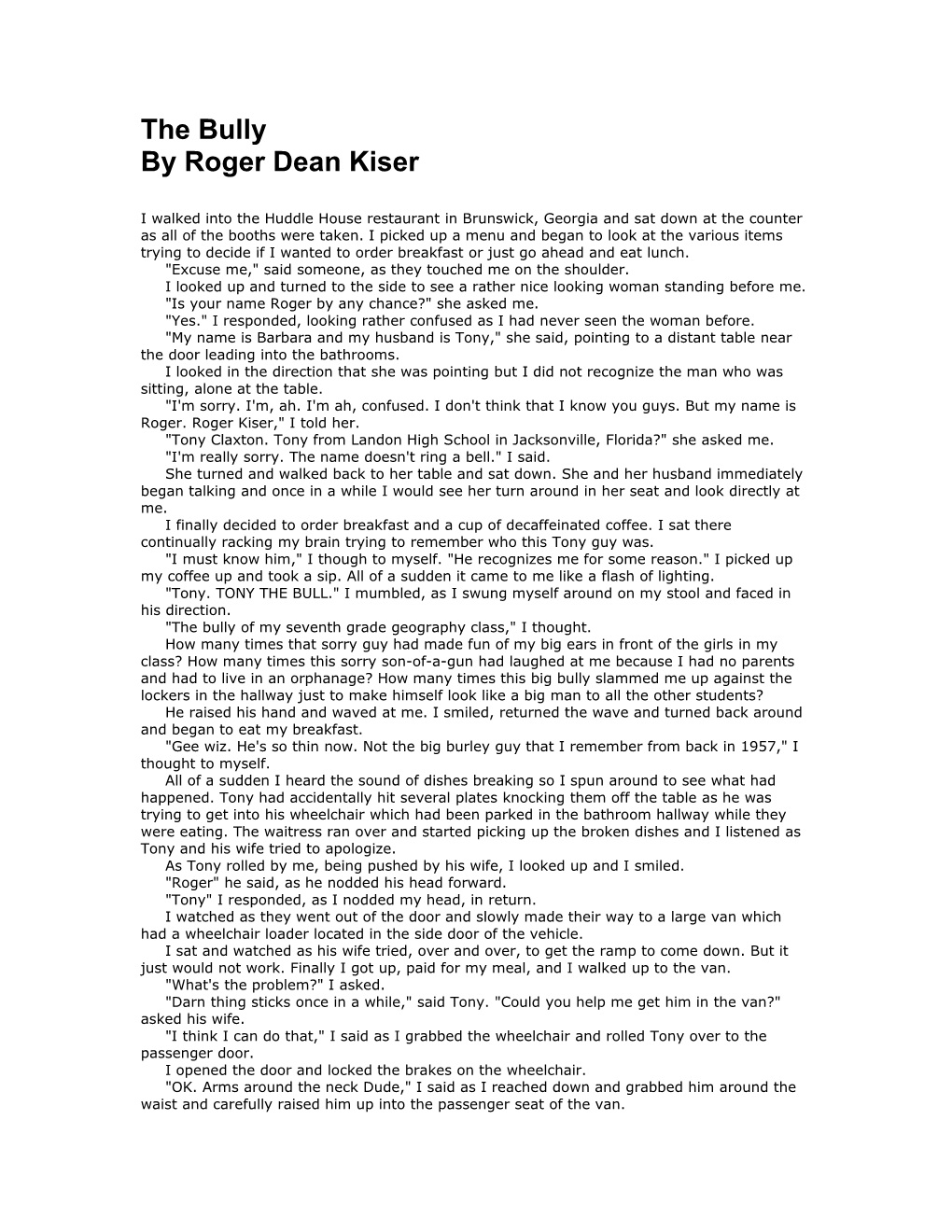 Roger Dean Kiser